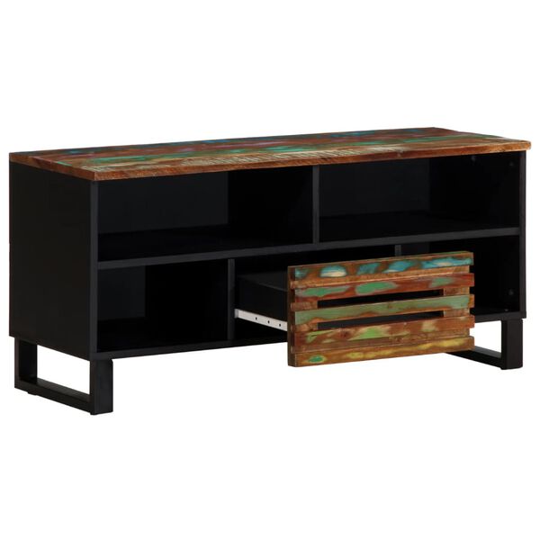 vidaXL tv-bord 100x34x46 cm massivt akacietræ