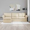 vidaXL Sofa Creme 215 x 138 x 80 cm Stof