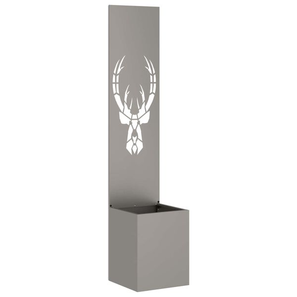 vidaXL Have privatliv skærm Rusten 32 x 140 cm Forvitret stål