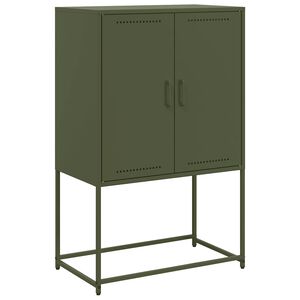 vidaXL skab 68,5x38,5x107 cm st&aring;l olivengr&oslash;n