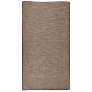 vidaXL fladv&aelig;vet udend&oslash;rst&aelig;ppe 80x150 cm brun