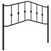 vidaXL udskiftningsgavl 107 cm metal sort