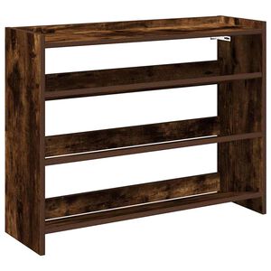 vidaXL skoreol 80x25x62 cm konstrueret tr&aelig; r&oslash;get egetr&aelig;sfarve