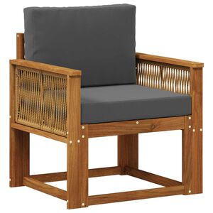 vidaXL Udend&oslash;rs Mellem Sofa Massivt Akacietr&aelig; Naturfarvet