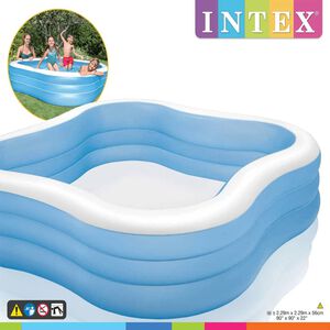 Intex Swim Center badebassin Beach Wave 229x229x56 cm 57495NP