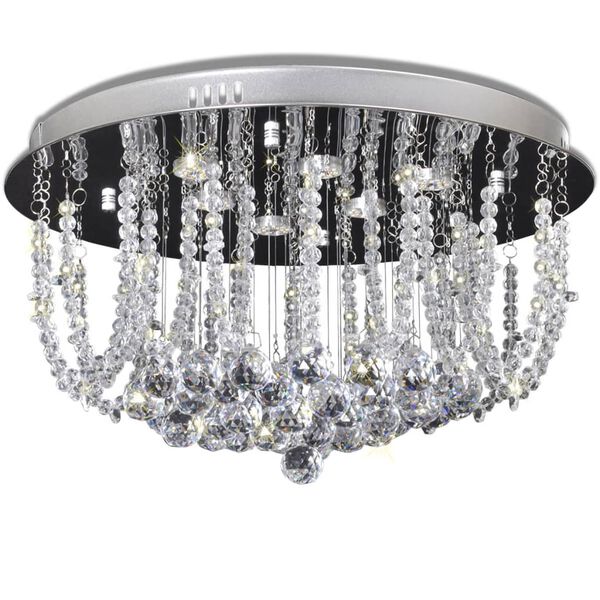 LED Loftlampe Krystal Lysekrone 45 cm Diameter