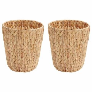 vidaXL Affaldspapirspande 2 pcs Naturfarvet 26 x 26 x 29 cm