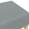 vidaXL fodskammel 77x55x31 cm stof lysegrå