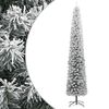 vidaXL smalt juletr&aelig; med juletr&aelig;sfod og sne 300 cm PVC