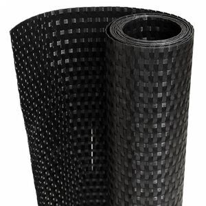 vidaXL altanafsk&aelig;rmning 300x80 cm polyrattan sort