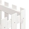 vidaXL plantekasse med stakitdesign 40x40x40 cm massivt fyrretr&aelig; hvid