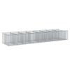 vidaXL Gabion h&oslash;jbed 3 stk. 400 x 100 x 60 cm Galvaniseret st&aring;l S&oslash;lv