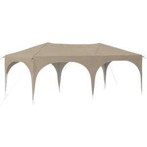 vidaXL Pop-up Festtelt Creme 575 x 288 x 245 cm Oxford stof