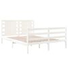vidaXL sengeramme uden madras 120x190 cm massivt fyrretr&aelig; hvid