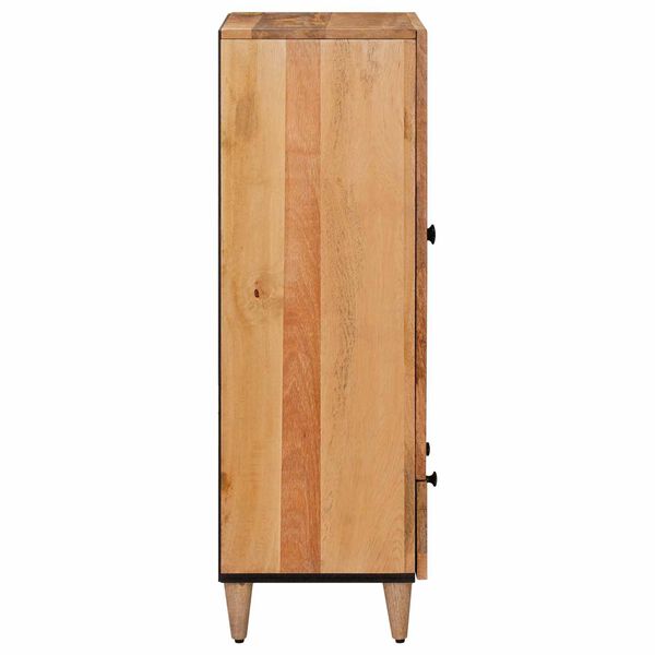 vidaXL Highboard Naturfarvet 60 x 33,5 x 100 cm Massivt mangotr&aelig;