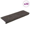 vidaXL trappem&aring;tter selvkl&aelig;bende 20 stk. 65x21x4 cm antracit rektangul&aelig;r kant