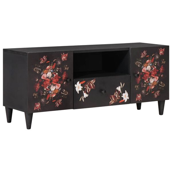 vidaXL Opbevaringsskabe Flerfarvet 105 x 33,5 x 46 cm Massivt mangotræ