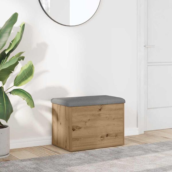 vidaXL opbevaringsb&aelig;nk 62x42x45 cm konstrueret tr&aelig; kunsteg