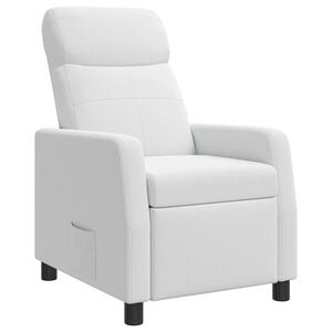 vidaXL Recliner Hvid Stof