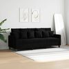 vidaXL 3-personers sofa 180 cm stof sort