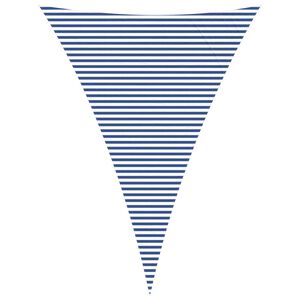 vidaXL Solskygge sejl Bl&aring; og Hvid 5 x 7 x 7 m 100% polyester Oxford