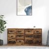 vidaXL Sideboards med skuffe 2 pcs Gammelt tr&aelig; 70 x 35,5 x 67,5 cm