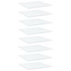 vidaXL boghylder 8 stk. 40x40x1,5 cm konstrueret tr&aelig; hvid