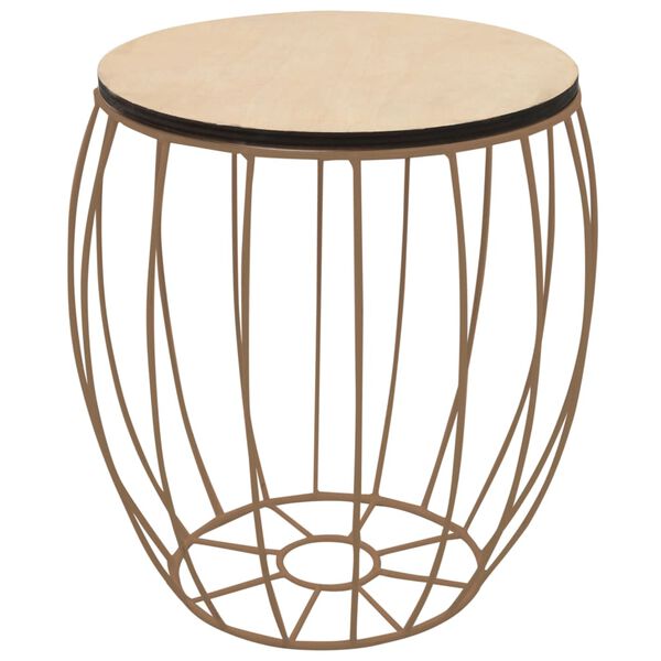 vidaXL sofabordssæt i 3 dele poppelkrydsfinér jern