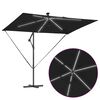 vidaXL Kantilever bananparasol Sort 294 x 200 x 254 cm