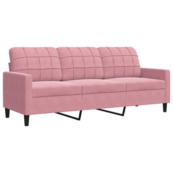 vidaXL 3-personers sofa 180 cm fl&oslash;jl lyser&oslash;d