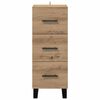 vidaXL Sideboard med skuffe Artisan Egetr&aelig; 34,5 x 34 x 90 cm