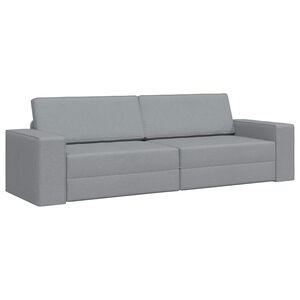 vidaXL Sovesofa Lysegr&aring; 245 x 78 x 77 cm Stof