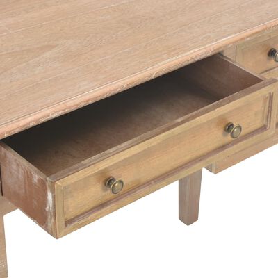 vidaXL skrivebord 109,5 x 45 x 77,5 cm træ brun