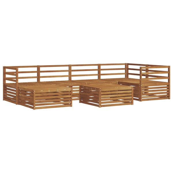 vidaXL Udend&oslash;rs sofagruppe 7 pcs Naturfarvet