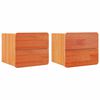 vidaXL Sengebord 2 stk. Brun 39 x 34 x 33 cm Massivt fyrretr&aelig;