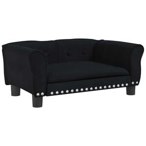 vidaXL hundeseng 70x45x30 cm velour sort