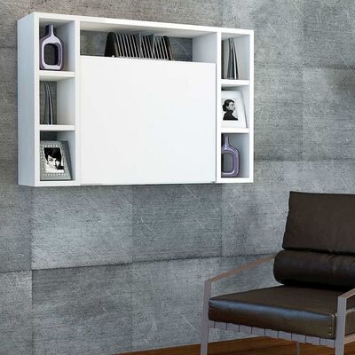 Homemania væghængt klapbord Omega 90x19,5x60 cm hvid