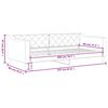 vidaXL daybed 80x200 cm stof sort