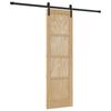 vidaXL Skyded&oslash;r Naturfarvet 61 x 198,5 cm Massivt fyrretr&aelig;