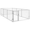 vidaXL udend&oslash;rs hundebur med d&oslash;r 2x4x1 m galvaniseret st&aring;l