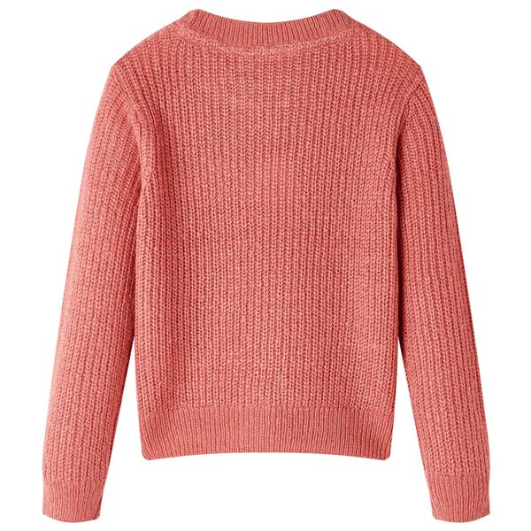 Sweater til børn str. 116 strikket pink