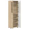 vidaXL Highboard FLORIN Sonoma eg 60 x 35 x 182 cm Konstrueret tr&aelig;