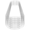 vidaXL gabion-højbed 500x100x50 cm galvaniseret jern