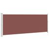 vidaXL sammenrullelig sidemarkise til terrassen 180x500 cm brun