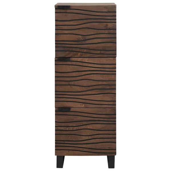 vidaXL Highboard Brun 40 x 33 x 110 cm Massivt mangotr&aelig;