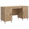 vidaXL Bord Artisan-eg Konstrueret tr&aelig; 142,5 x 50 x 75 cm