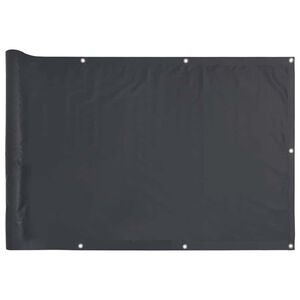 vidaXL altanafsk&aelig;rmning 300x75 cm PVC antracitgr&aring;