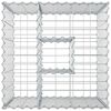 vidaXL Gabion h&oslash;jbed S&oslash;lv 60 x 60 x 55 cm Galvaniseret st&aring;l