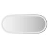 vidaXL LED-badev&aelig;relsesspejl 90x40 cm oval