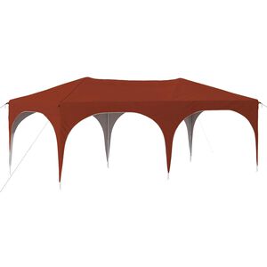 vidaXL Pop-up Festtelt 575 x 288 x 245 cm Terrakotta Oxford stof